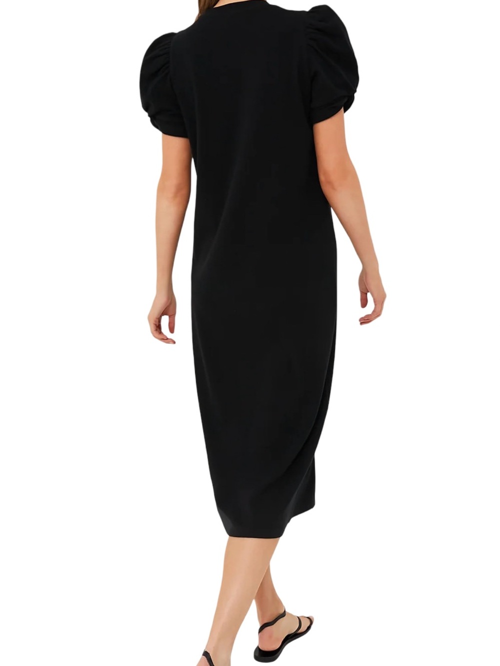 Pomander Place NWT Short Sleeve Vesty Midi Dress Black Size S - Picture 3 of 7
